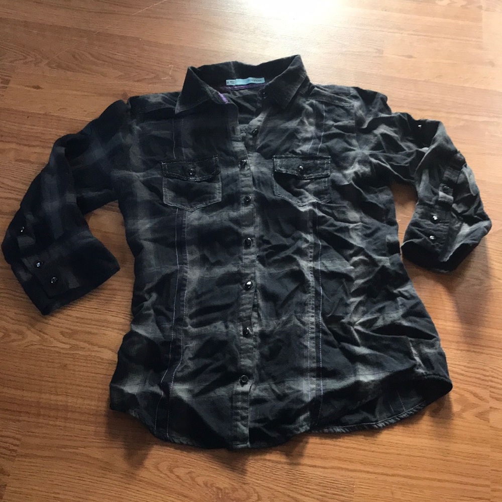 Maurice’s 3/4 sleeve flannel